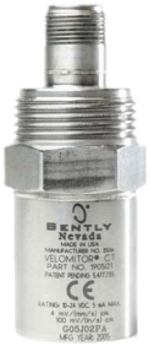 Bently Nevada 190501 CT Velomitor Velocity Transducer 