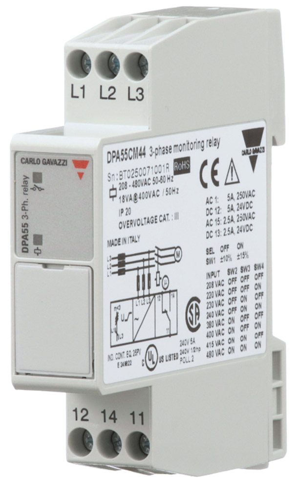 Carlo Gavazzi DPA55 Monitoring Relay | Power Controllers | Instrumart