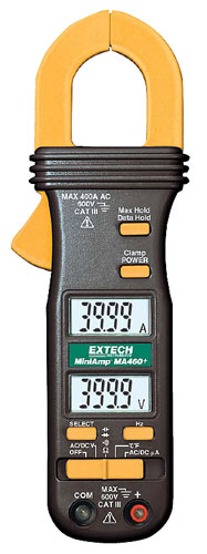 Extech Ma460+ Miniamp Clamp Meter With Temperature & µa 